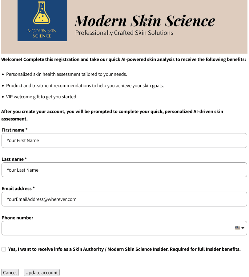 AI Skin Scan Modern Skin Science
