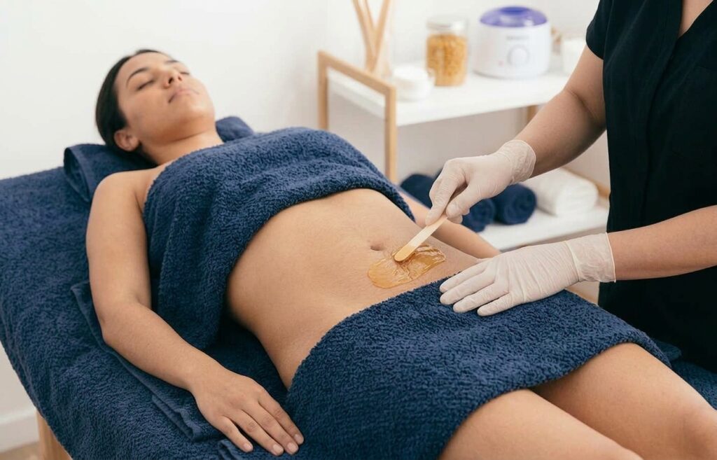 Professional stomach waxing in Goodlettsville & Nashville,TN using premium wax for smooth, long-lasting results. Book with Modern Skin Science today.